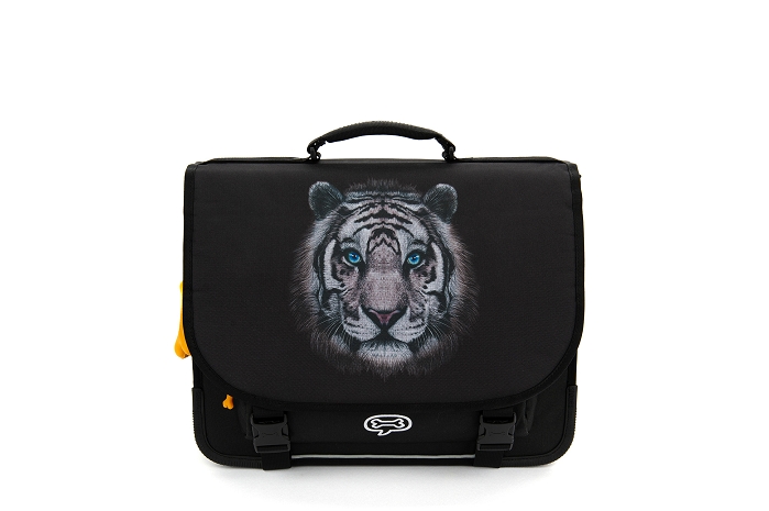 Stones and bones white tiger tigre blanc cartable sac noir9733901_2